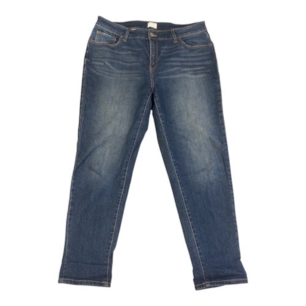 Time and Tru Womens Dark Wash Skinny Jeans Size 14 Regular TT34100122550MW